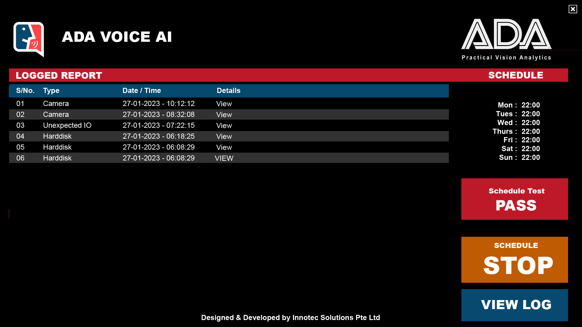 Ada Specific GUI-ADA Voice AI