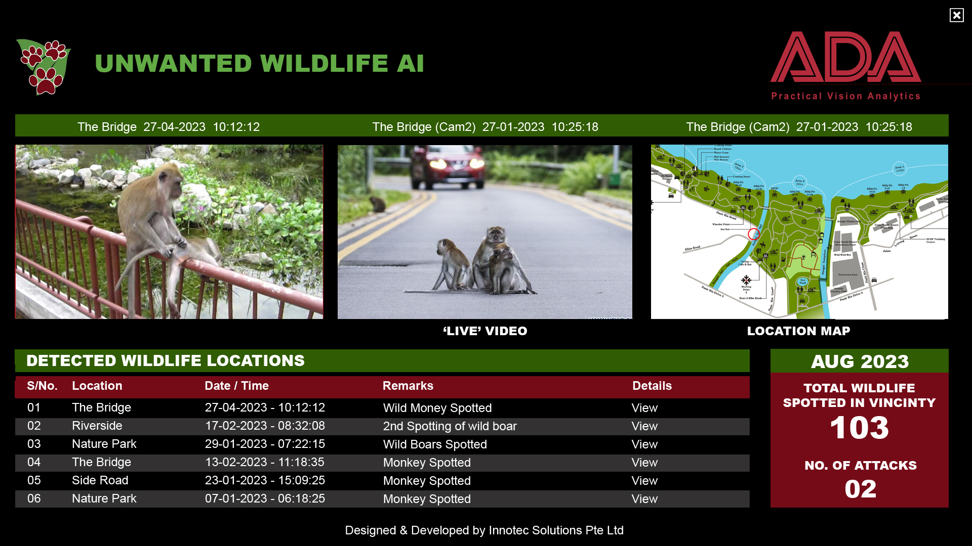 Ada Specific GUI-ADA Unwanted Wildlife AI